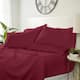 Luxury Ultra Soft 6-piece Bed Sheet Set by Home Collection - Twin XL - Cabernet