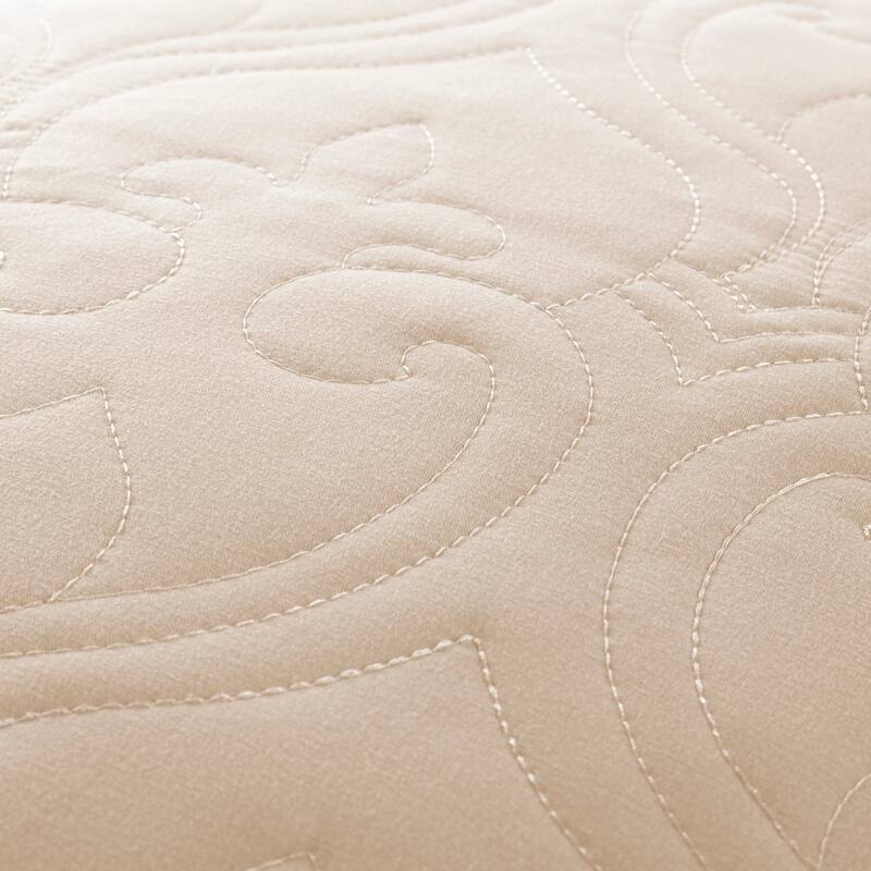 Becky Cameron Luxury Damask Quilted Coverlet Set