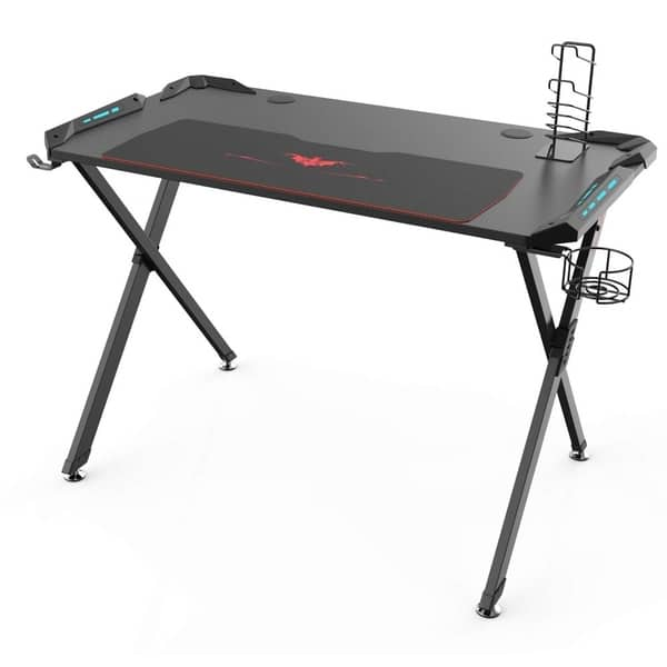 Shop Eureka Ergonomic X1 S Gaming Computer Desk With Led Lights