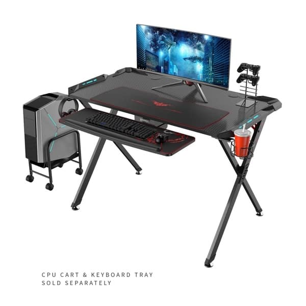 Shop Eureka Ergonomic X1 S Gaming Computer Desk With Led Lights