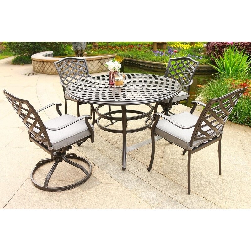 aluminum outdoor dining set clearance