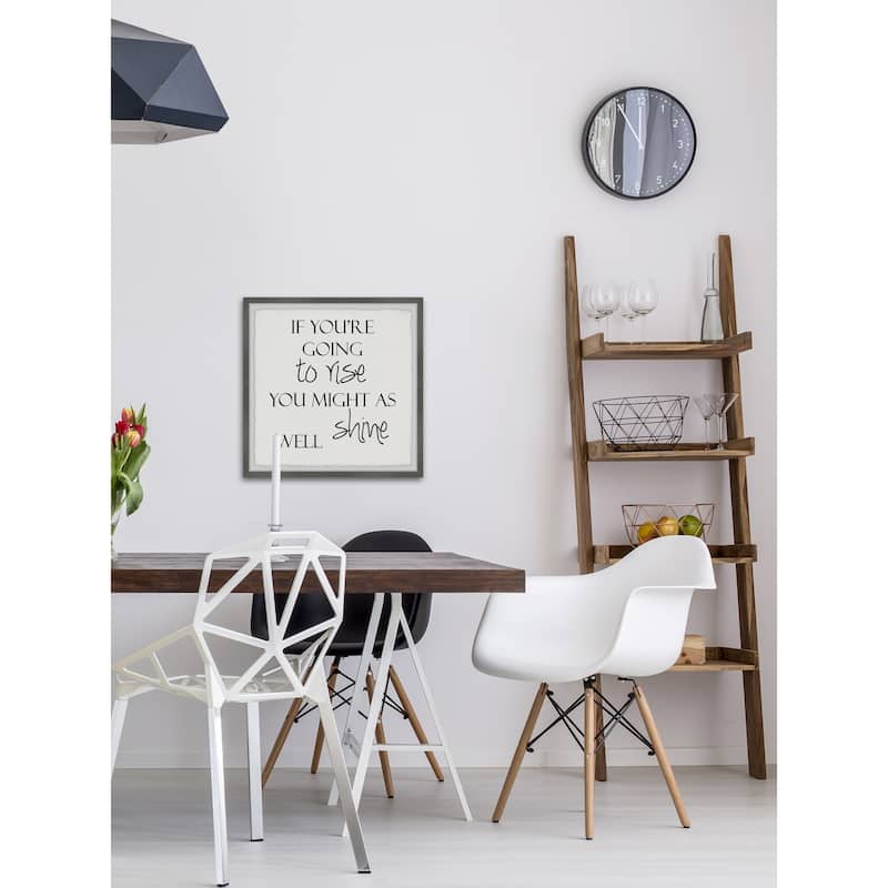 'To Rise and Shine' Framed Painting Print - Multi-Color