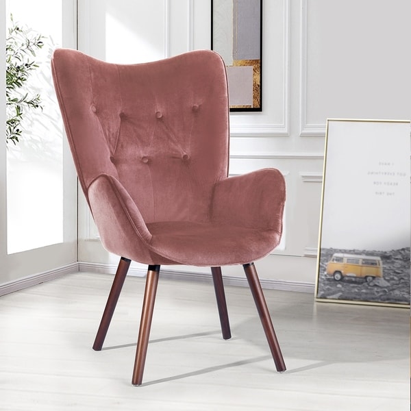 carson carrington falltorp velvet tufted accent chair