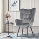 Carson Carrington Falltorp Velvet Tufted Accent Chair - Thumbnail 19