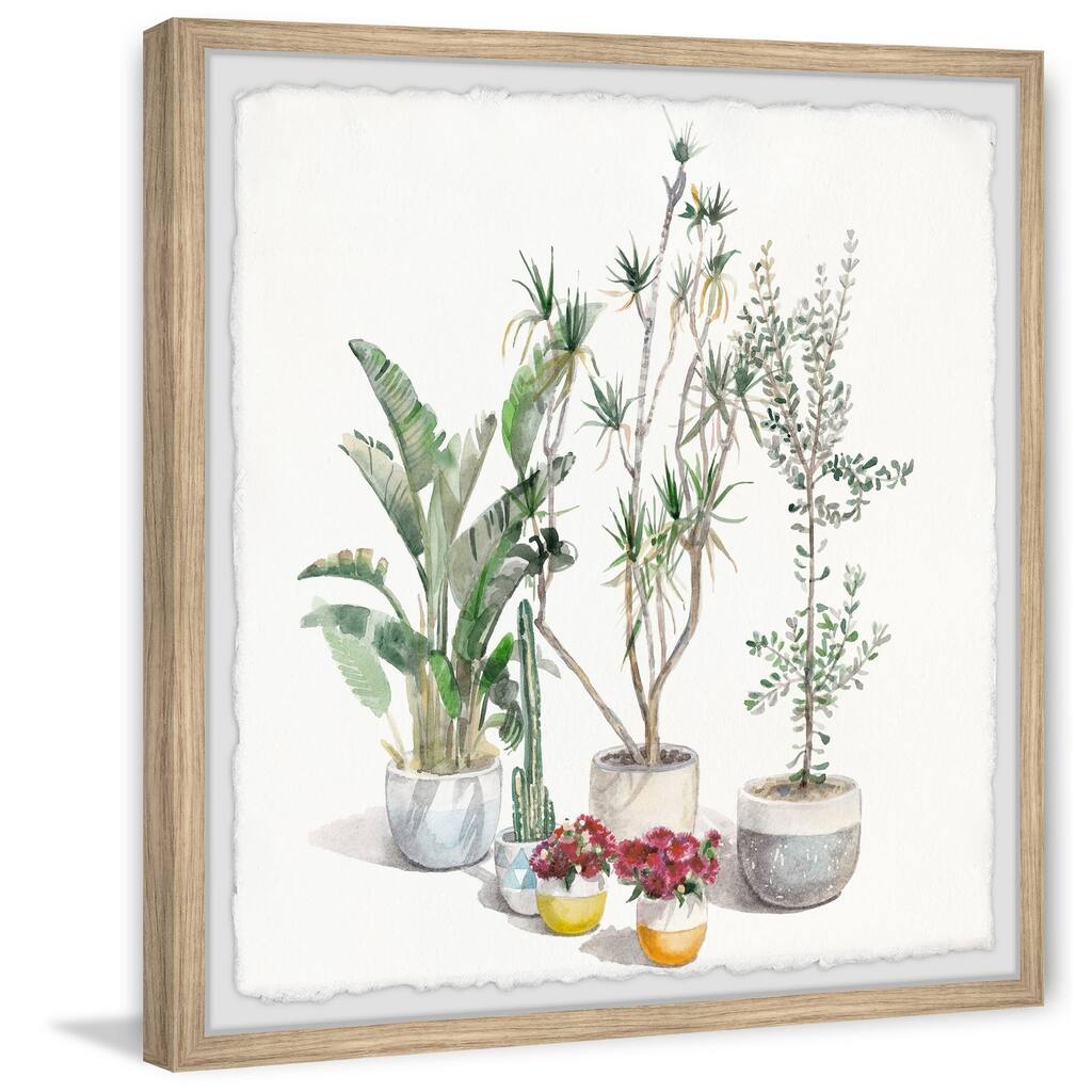 Tropical Flair' Framed Painting Print - Multi-Color
