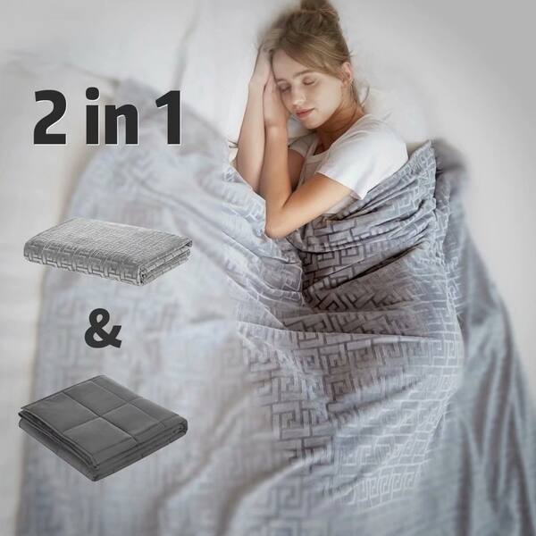 Shop Merrylife Weighted Blanket With Duvet Cover Removable Glass