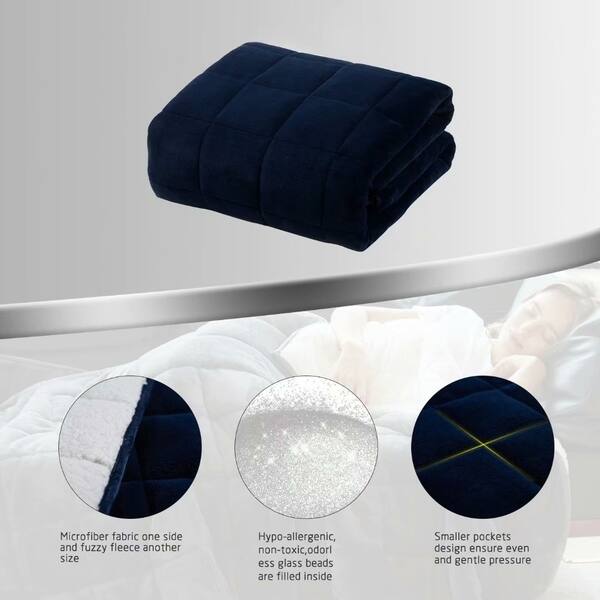 Shop Merrylife Adult 10 Lb Sherpa Weighted Blanket Free Shipping