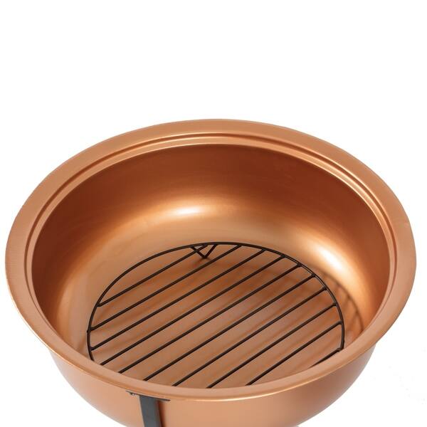 Shop Madeleine Home Thruxton Copper Wood Burning Fire Pit 26