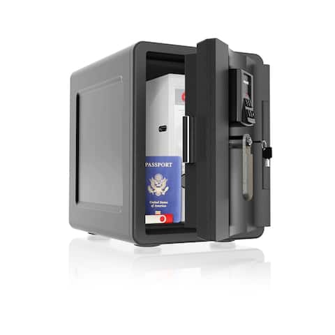 Waterproof Fire and Theft Safe - Black