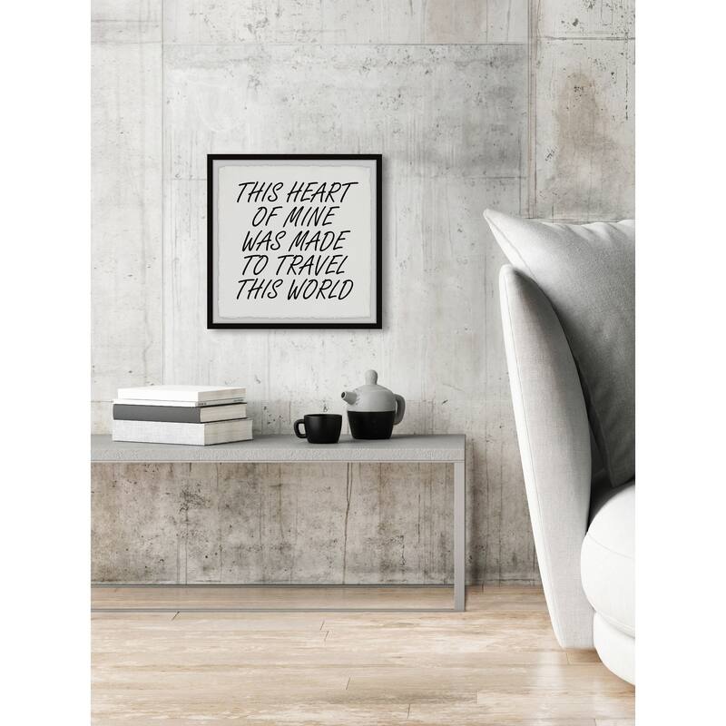 'Travel This World II' Framed Painting Print - Multi-Color
