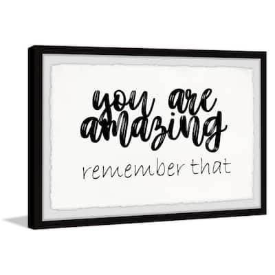 'You Are Amazing II' Framed Painting Print - Multi-Color