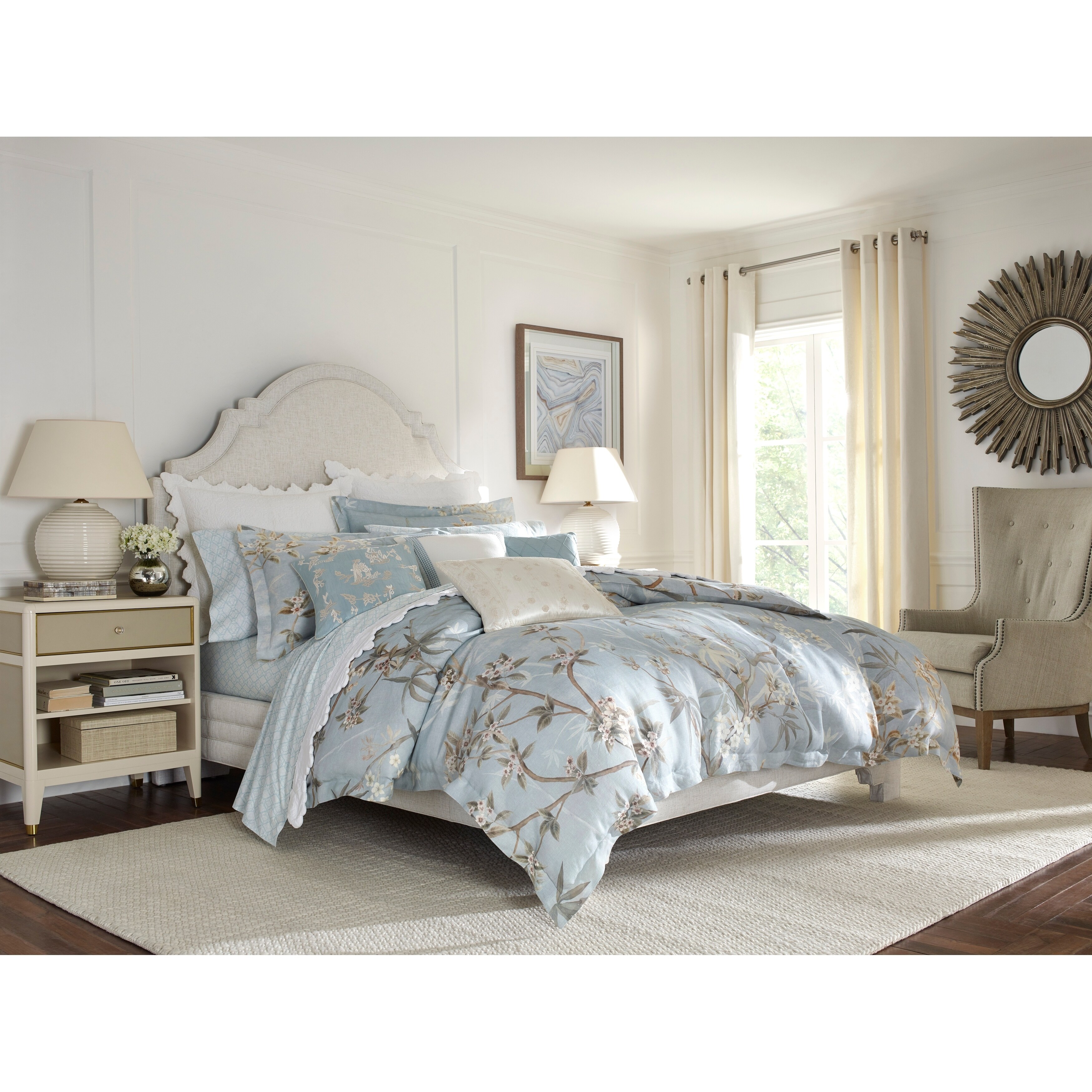 blue knot pillow