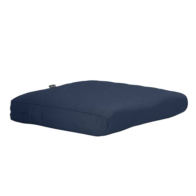 Classic Accessories Montlake® FadeSafe® Rectangle Chaise Seat Quilted Lounge Cushion, 72"L x 21"W x 3"H