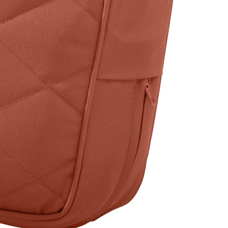 Classic Accessories Montlake Water-Resistant 25 x 25 x 5 Inch Patio Quilted Seat Cushion, Spice
