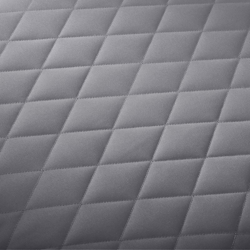 Classic Accessories Montlake Water-Resistant 21 x 19 x 3 Inch Patio Quilted Seat Cushion Cover, Grey