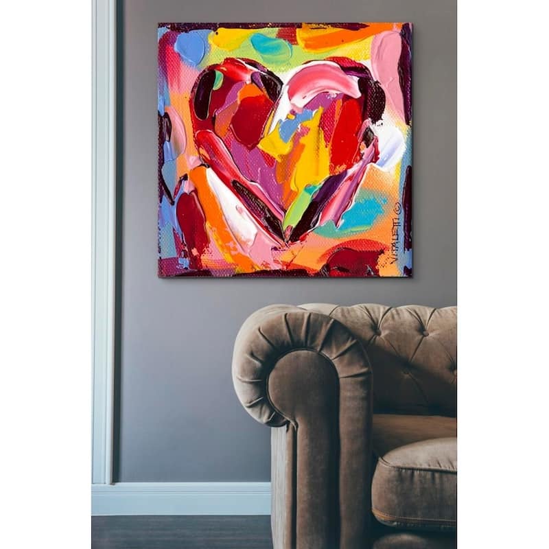 Epic Graffiti 'Colorful Expressions I' by Carolee Vitaletti Giclee Canvas Wall Art, 12"x12"