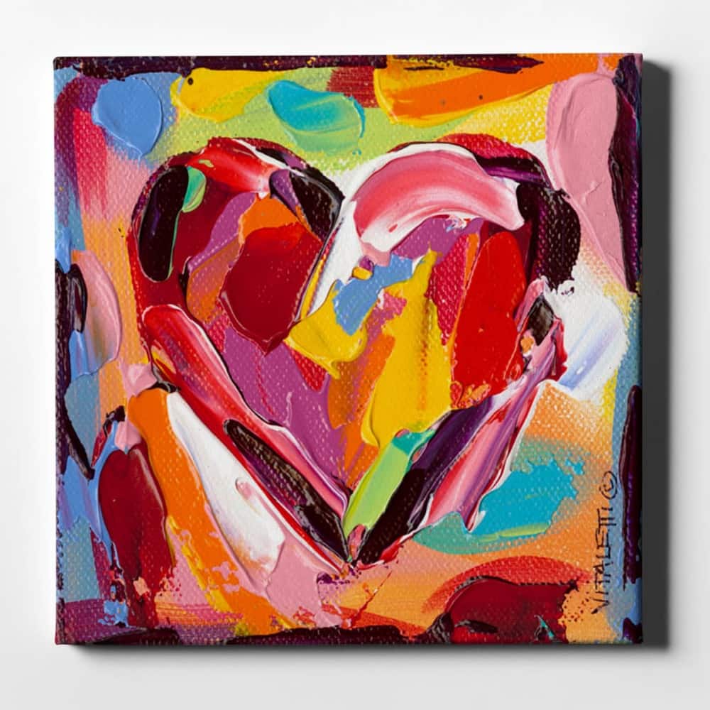 Epic Graffiti 'Colorful Expressions I' by Carolee Vitaletti Giclee Canvas Wall Art, 12"x12"