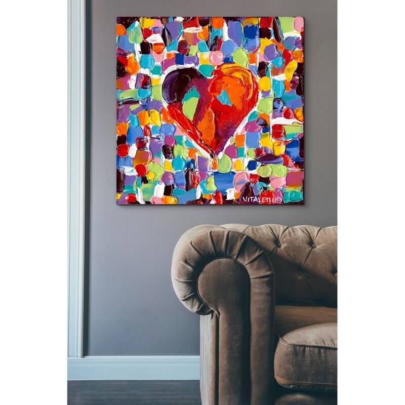 Porch & Den Carolee Vitaletti 'Mosaic Heart III' Canvas Wall Art