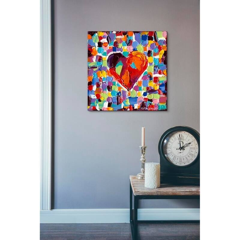 Porch & Den Carolee Vitaletti 'Mosaic Heart III' Canvas Wall Art
