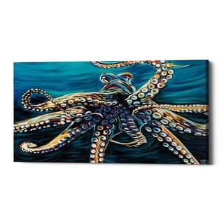 Epic Graffiti 'wild Octopus Ii' By Carolee Vitaletti Giclee Canvas Wall 