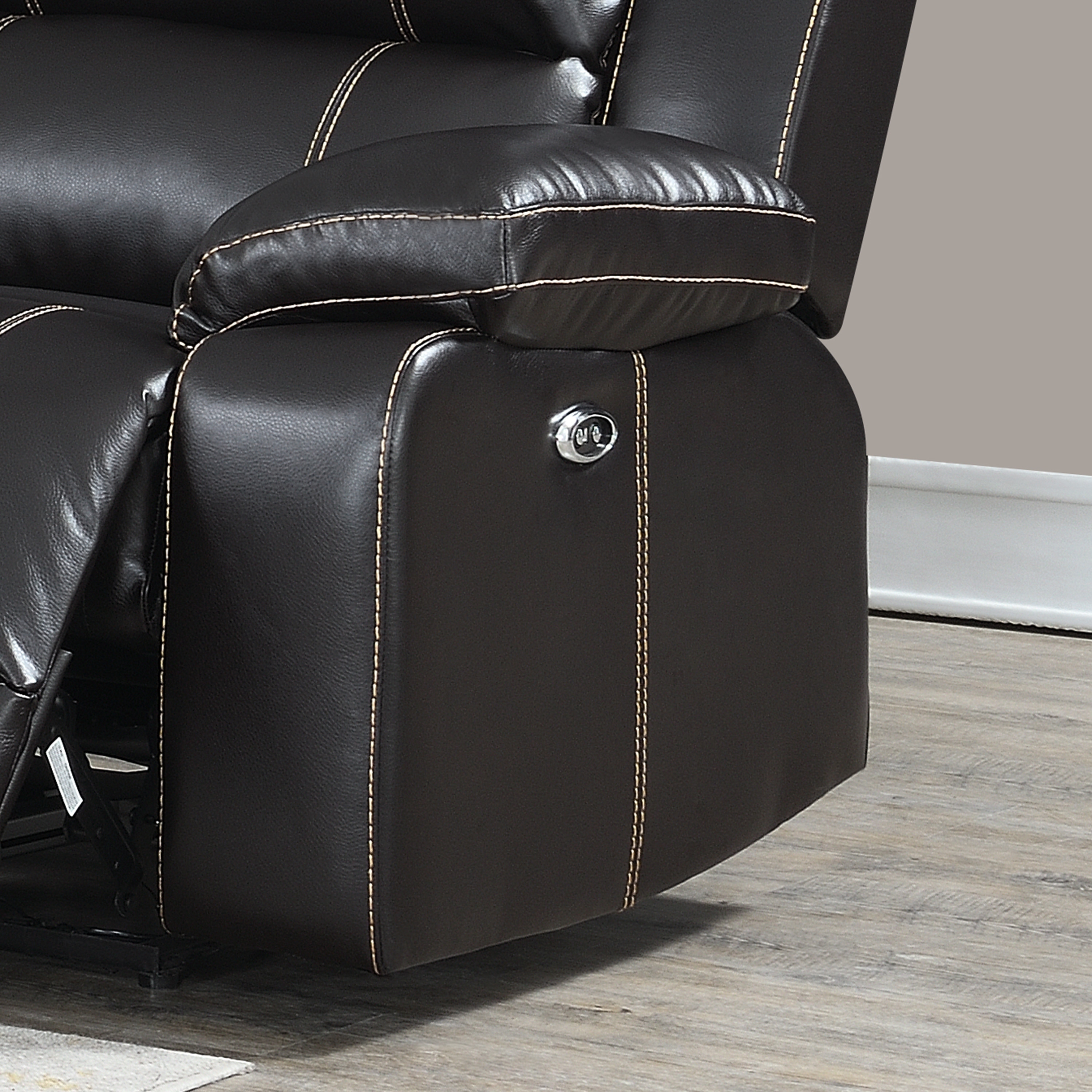 William Brown Transitional Faux Leather Curved Living Room Reclining Sectional Sofa Overstock 28076866