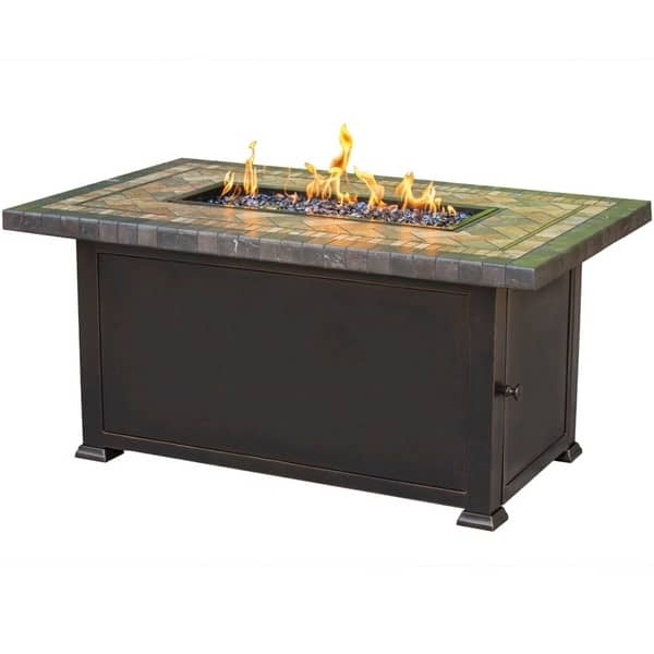 Shop Agio Florence Rectangular Fire Pit Free Shipping Today