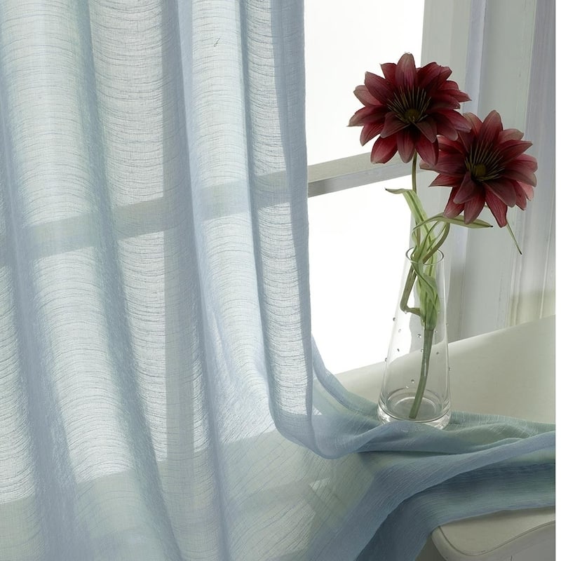 Porch & Den Carillion Jacquard Semi-sheer 45-inch Grommet Panel