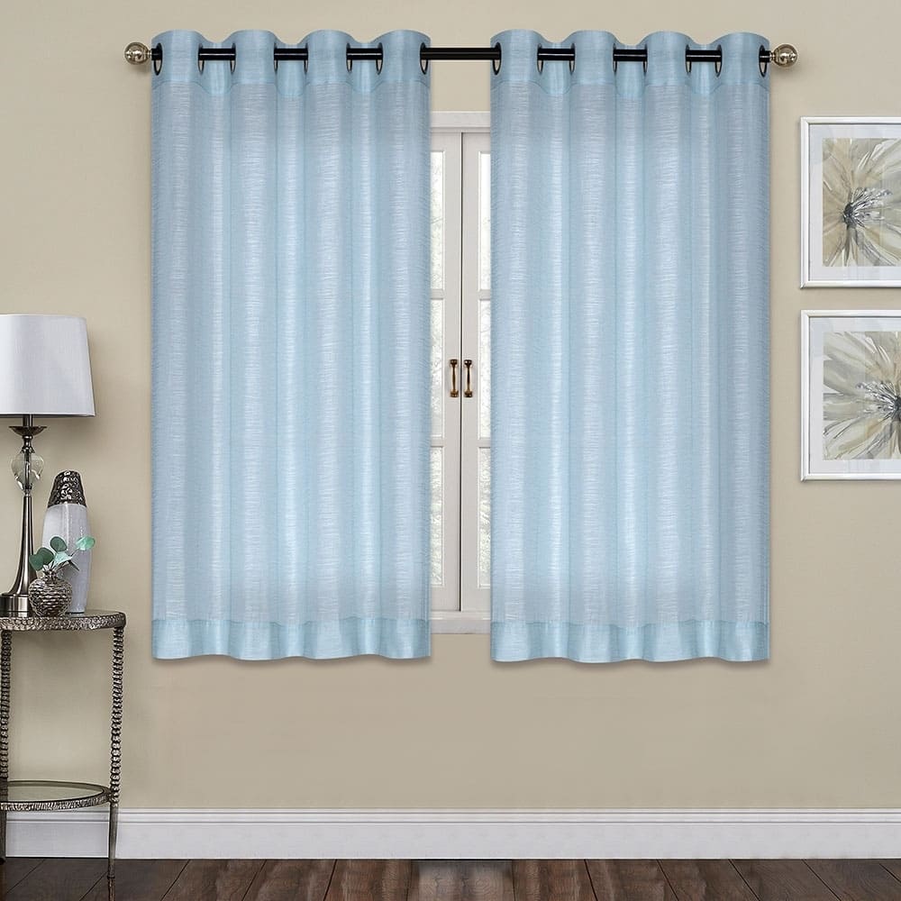 Porch & Den Carillion Jacquard Semi-sheer 45-inch Grommet Panel