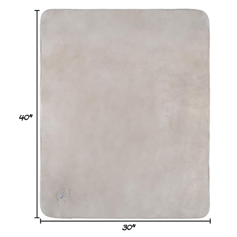 Waterproof Pet Blanket- 40inx30in Plush Throw Protects Couch, Chairs, Car, Bed- Machine Washable by Petmaker - 40x30