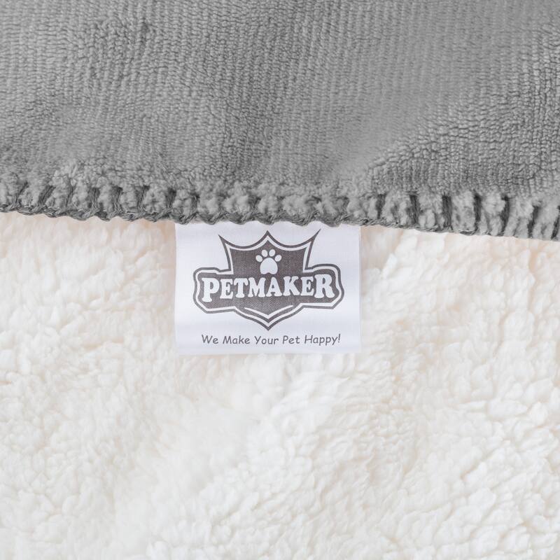 Waterproof Pet Blanket- 40inx30in Plush Throw Protects Couch, Chairs, Car, Bed- Machine Washable by Petmaker - 40x30