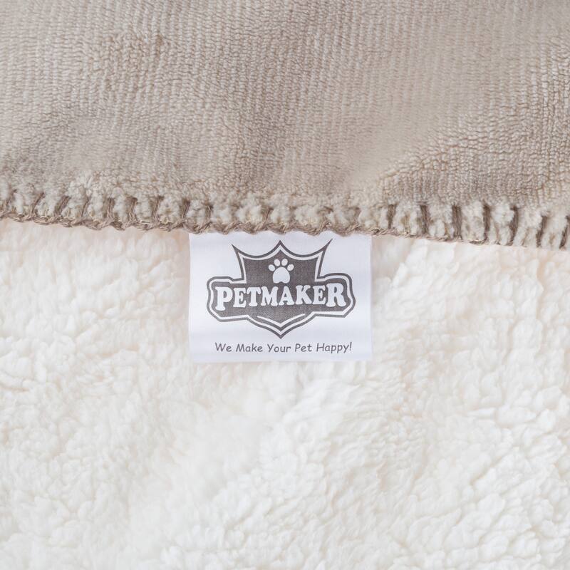Waterproof Pet Blanket- 40inx30in Plush Throw Protects Couch, Chairs, Car, Bed- Machine Washable by Petmaker - 40x30