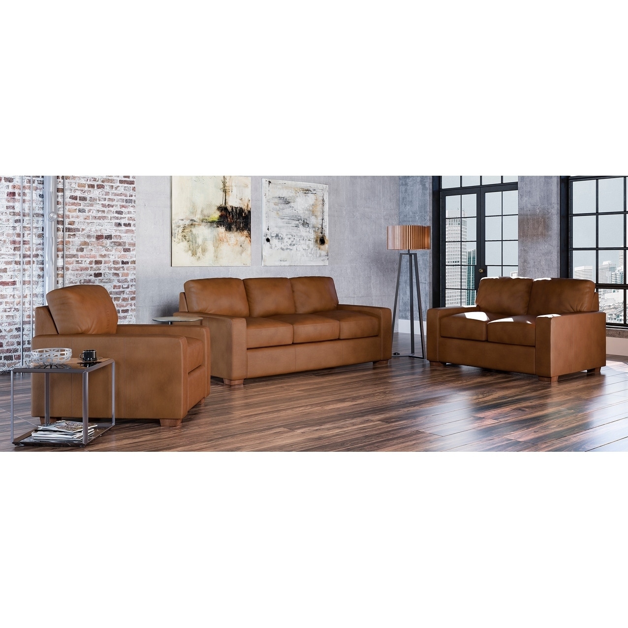 Made To Order Maxim 100 Top Grain Leather Sofa Loveseat And Top Grain Leather Sofa Loveseat And