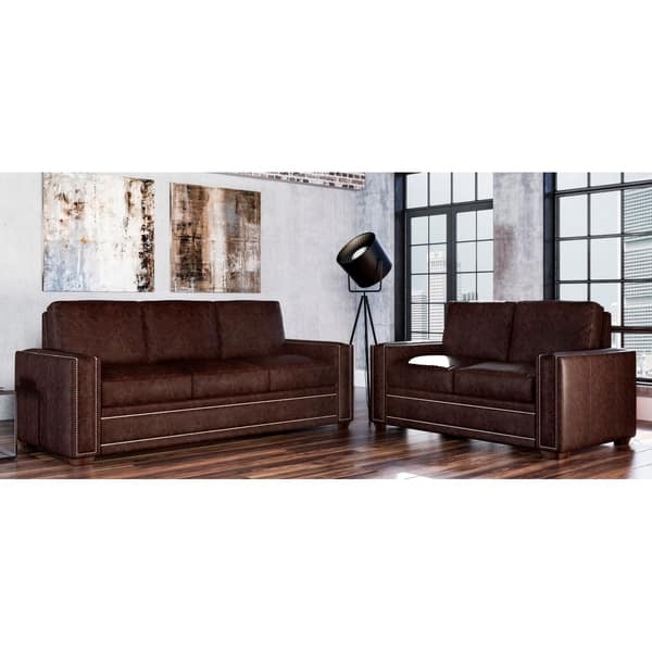100 top grain leather sofa