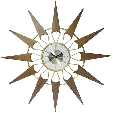 Nova Starburst Mid-century Wall Clock by Infinity Instruments