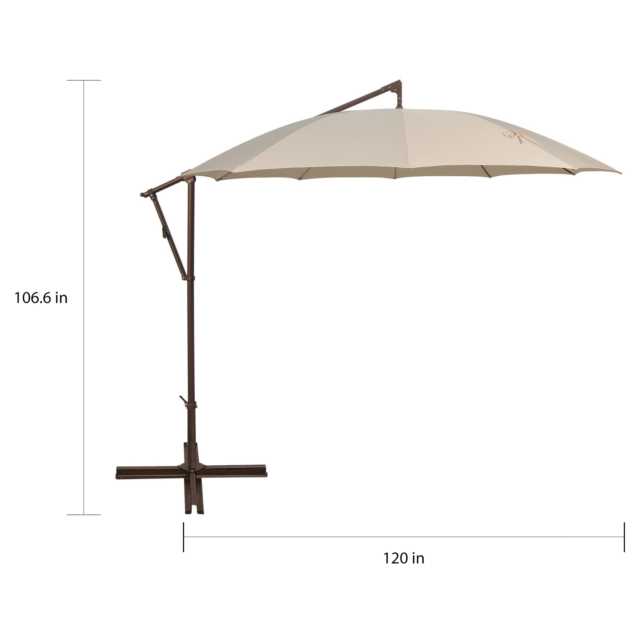 Shop Black Friday Deals On Simplyshade Santorini 10 Feet Round Cantilever Umbrella Overstock 28077242