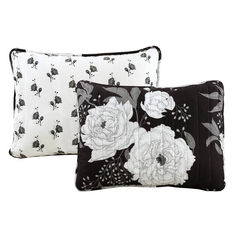 Lush Decor Zinnia Floral 3 Piece Quilt Set