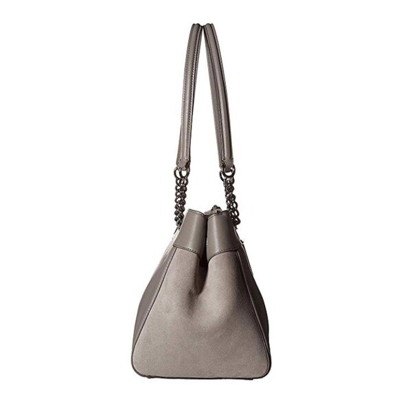 coach edie turnlock heather grey