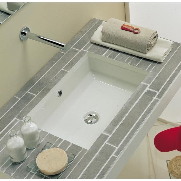 Ultra Large 27.8 Inch Rectangular Undermount Vitreous Ceramic Lavatory Vanity Bathroom Sink Pure White