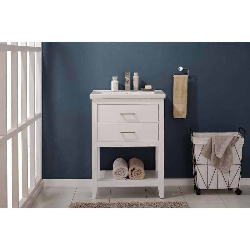 Cara 24" Single Sink Vanity in White