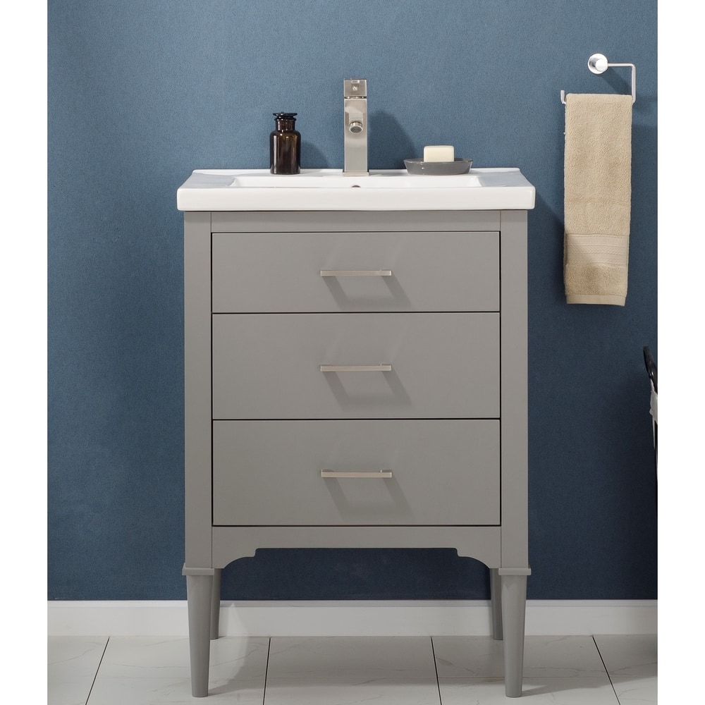 Mason 24" Single Sink Vanity in Grey