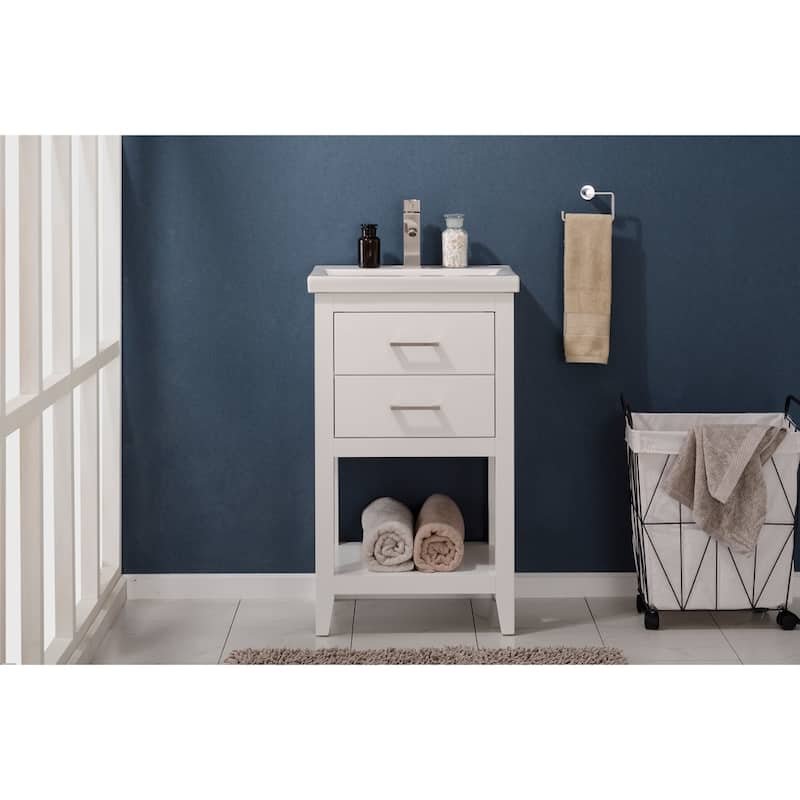 Cara 20" Single Sink Vanity in White
