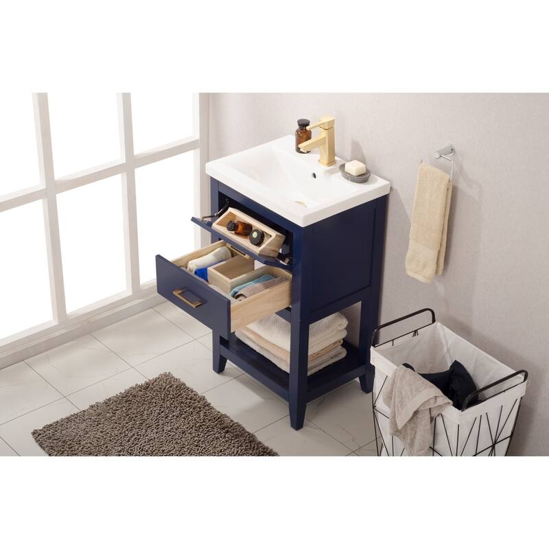 Cara 20" Single Sink Vanity in Blue