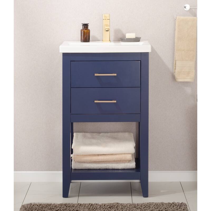 Cara 20" Single Sink Vanity in Blue