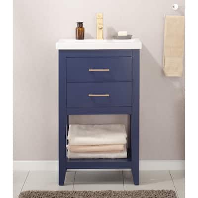 Cara 20" Single Sink Vanity in Blue