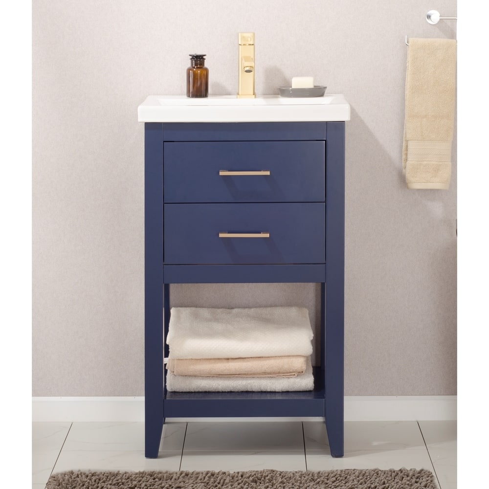 Cara 20" Single Sink Vanity in Blue