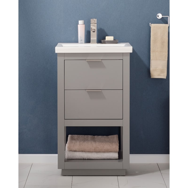 Klein 20" Single Sink Vanity in Grey