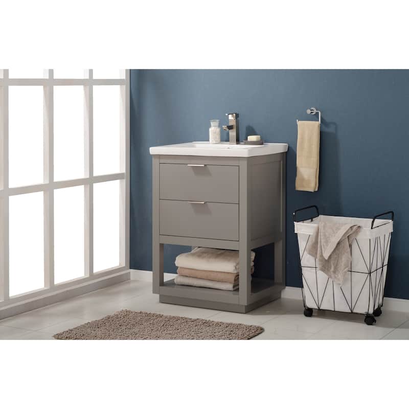 Klein 24" Single Sink Vanity in Grey