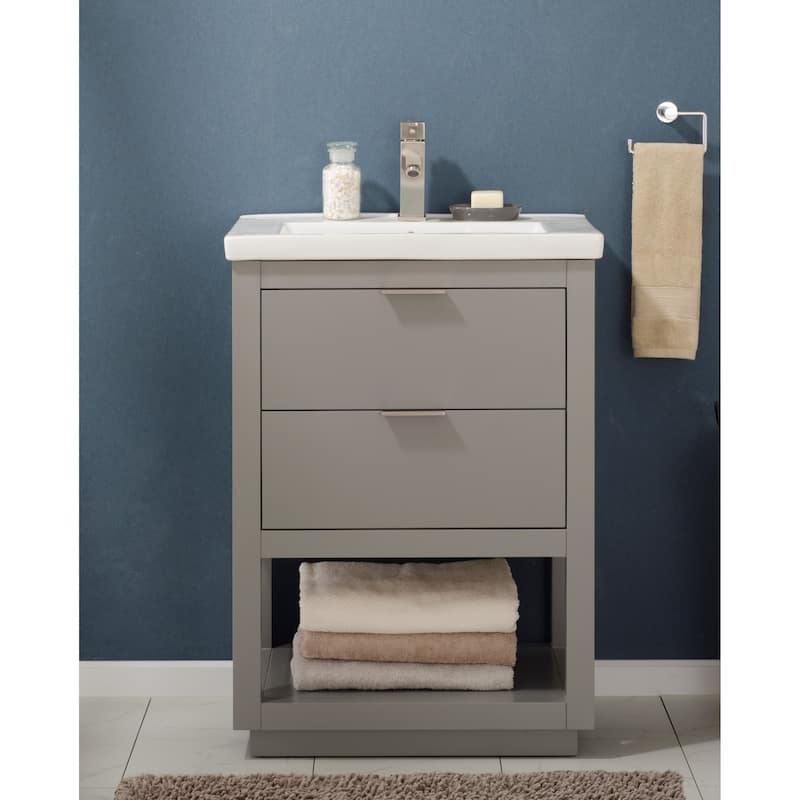 Klein 24" Single Sink Vanity in Grey