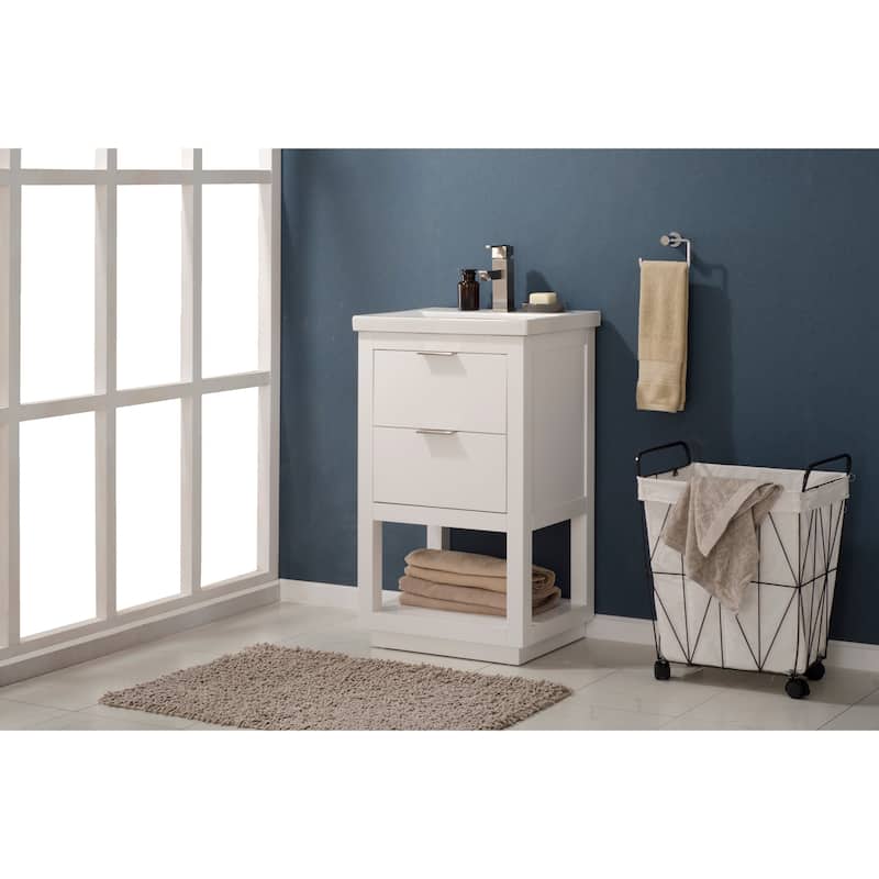 Klein 20" Single Sink Vanity in White