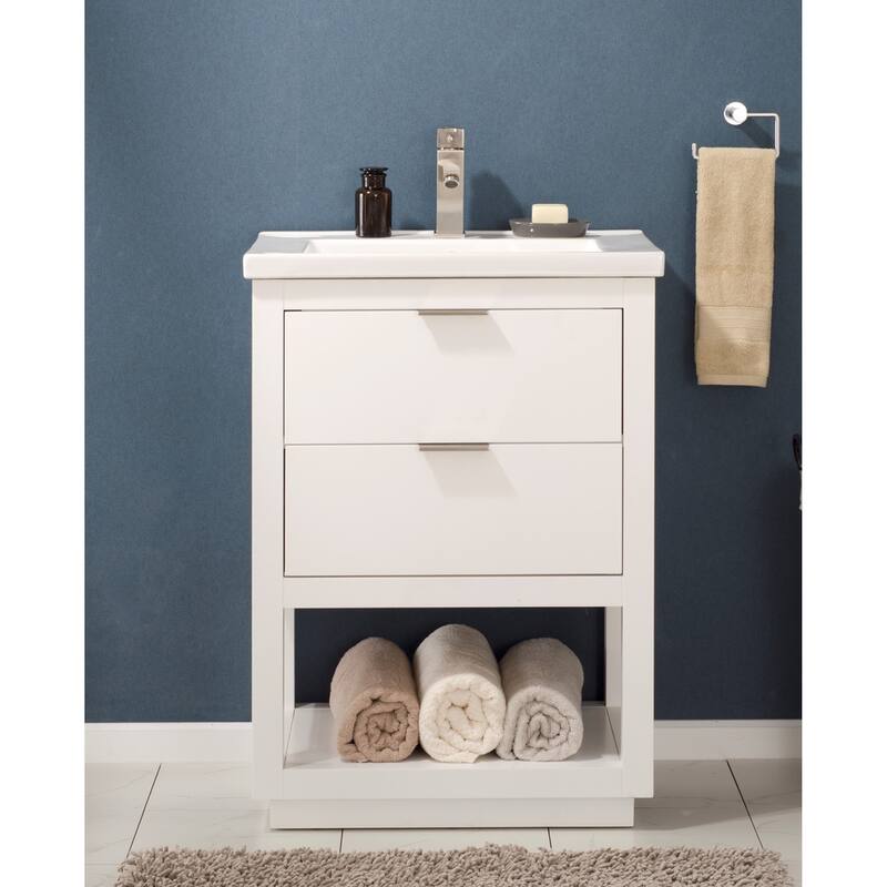 Klein 24" Single Sink Vanity in White